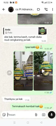 Testimonial Papan Bunga Pernikahan pluit